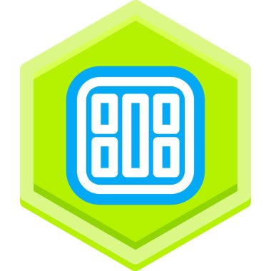 Bir b simgesinin vektör illüstrasyonu