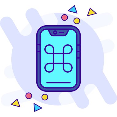 Smartphone simge tasarlamak vektör