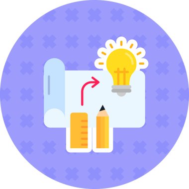 Kalem. Web simgesi basit illüstrasyon