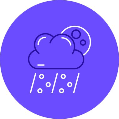 Hava durumu simgesi, vektör illüstrasyonu