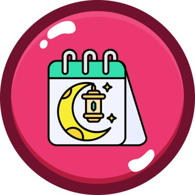 Takvim simgesi, vektör çizimi