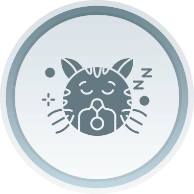 Yumuşak mavi arkaplanda izole edilmiş modayı takip eden köpek simgesi