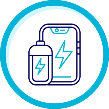 Pil. Web simgesi basit illüstrasyon