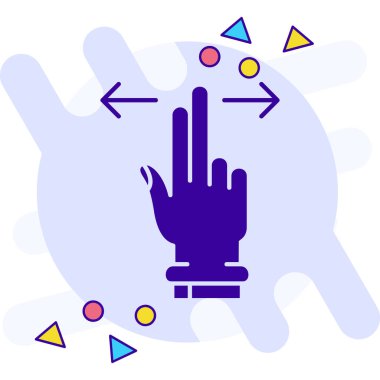 parmak dokunun işaret simgesi doldurulmuş ana hatlar biçiminde