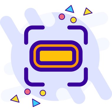 çip işlemci simgesi, vektör illüstrasyonu