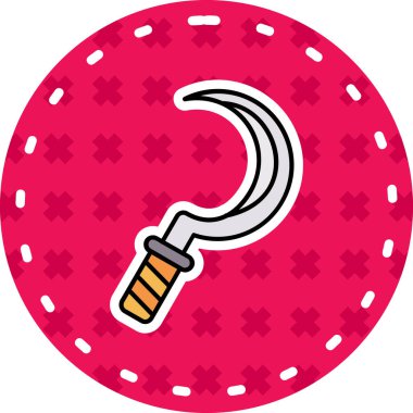 İzole edilmiş tek bir fener simgesinin vektör çizimi