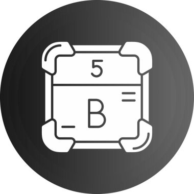 b modern simgesinin vektör illüstrasyonu