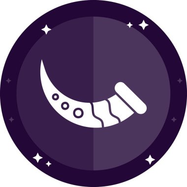 Ay ışığı. Web simgesi vektör illüstrasyonu