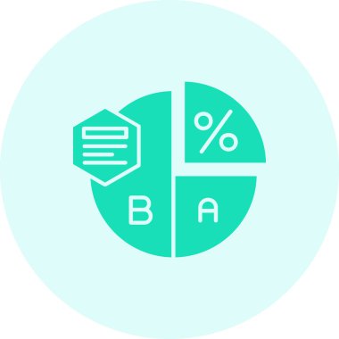 Bir b simgesinin vektör illüstrasyonu