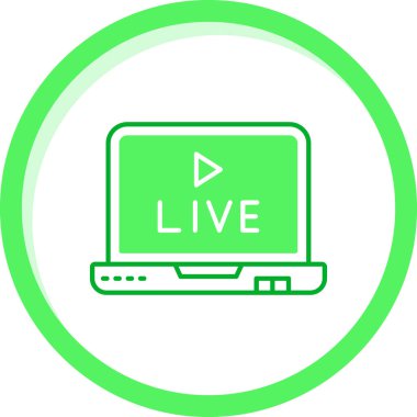 Yaşa. Web simgesi basit illüstrasyon