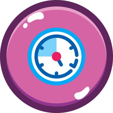 Çizgi film gibi düz, basit vektör çizimi