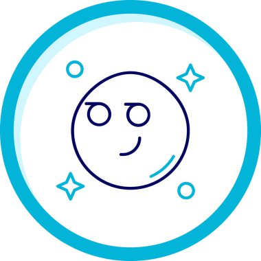 emoji simgesinin vektör illüstrasyonu