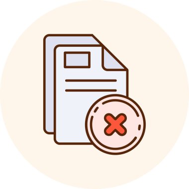 belge simgesi vektör illüstrasyonu