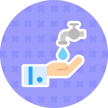 Elle Yıka Simge vektör çizimi