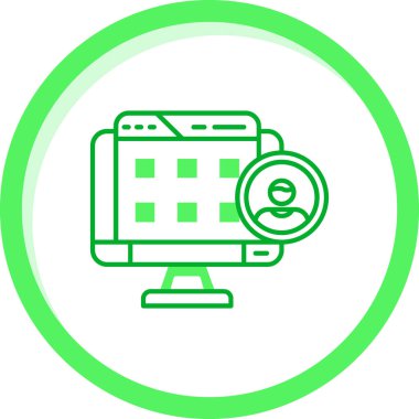 Modern simgenin vektör illüstrasyonu