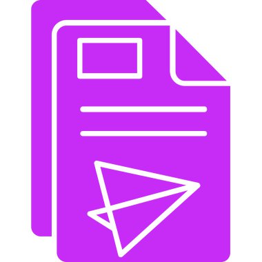 Dosya biçim simgesinin vektör illüstrasyonu