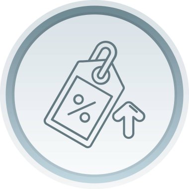 alışveriş etiketi simgesi, basit biçim