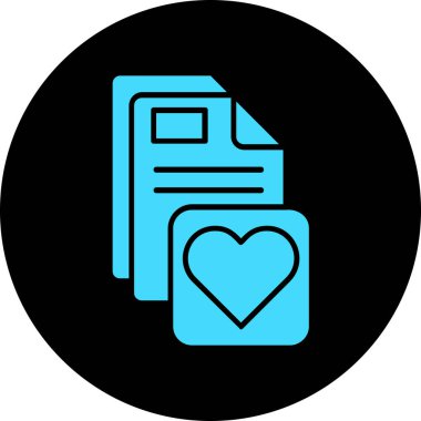 belge simgesi vektör illüstrasyonu