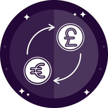 Euro sikke vektör simgesi