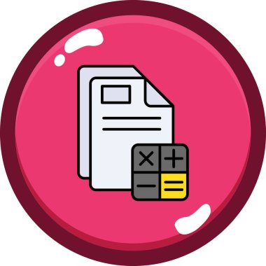 Bir dosya simgesinin vektör illüstrasyonu