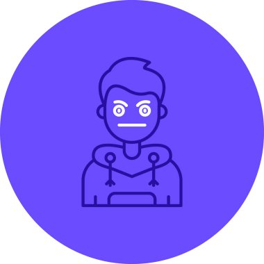 avatar erkek kişi simgesi - özet biçimi