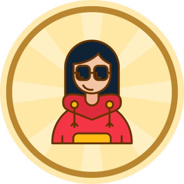Güneşli kadın avatarı