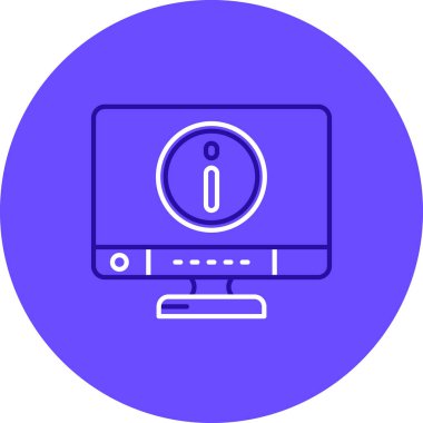 Bilgisayar simgesi. vektör illüstrasyonu