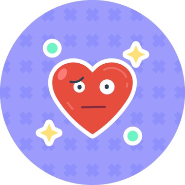 Haçlı bir kalp. vektör simgesi