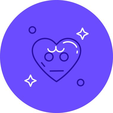 Kalp simgesi, vektör illüstrasyonu basit tasarım