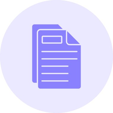 Belge. Web simgesi basit illüstrasyon