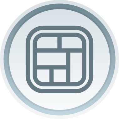 Moda Biçimli İzole Arkaplanda Kredi Kartı Simgesi