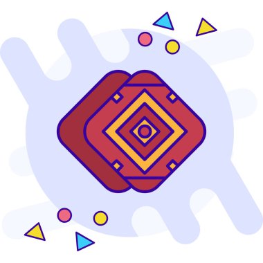 Soyut geometrik simgenin vektör çizimi