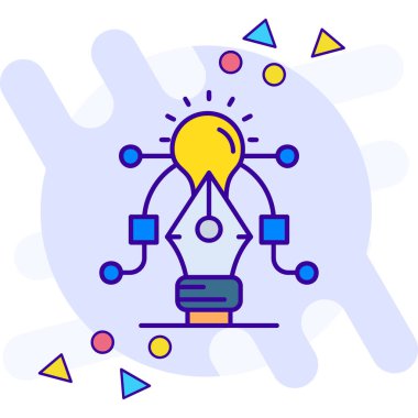 Fikir simge tasarlamak vektör