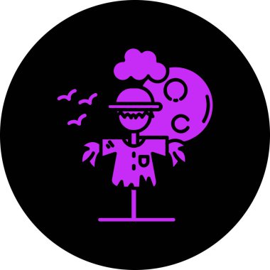 Cadılar Bayramı ikon vektör illüstrasyonu