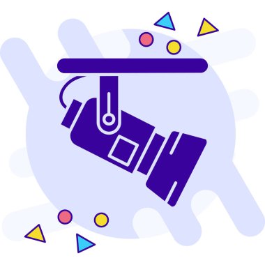 Bir kamera simgesinin vektör illüstrasyonu