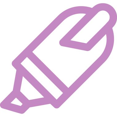 Kalem. Web simgesi basit illüstrasyon