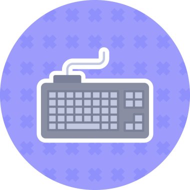 Bilgisayar klavye simgesini, vektör çizim