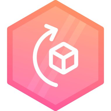 Bir küpün vektör illüstrasyonu