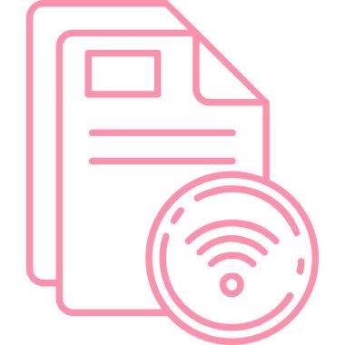 Veri Depolama simgesi, vektör illüstrasyonu