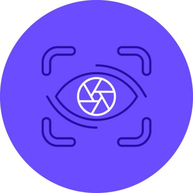 Göz. Web simgesi basit illüstrasyon