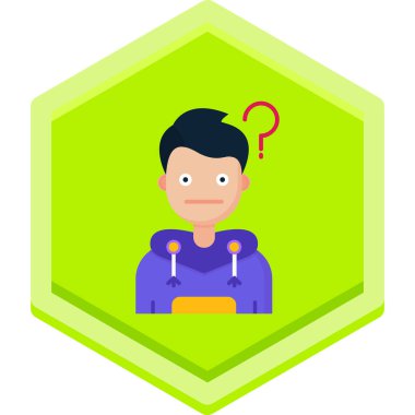 Vektör çizimi. Elinde büyüteç olan bir adam. düz biçim