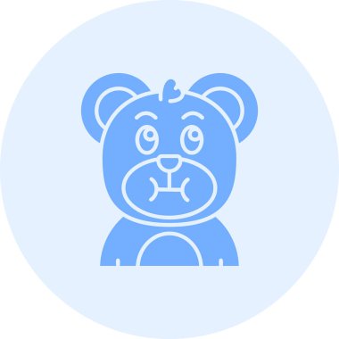 Ayı. Web simgesi basit tasarım