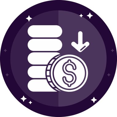 vektör çizim tasarım Doları simgesinin