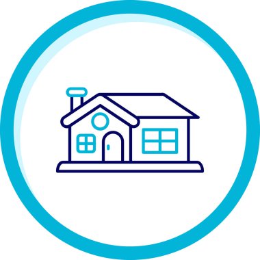 Ev. Web simgesi basit illüstrasyon