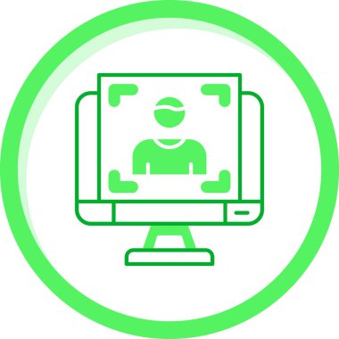 Bilgisayar. Web simgesi basit illüstrasyon