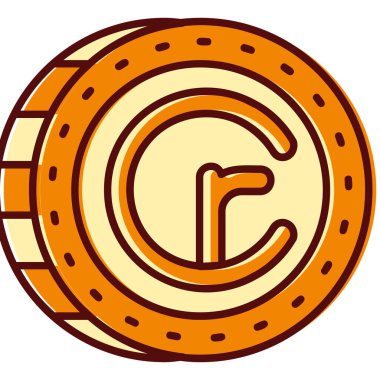 Bozuk para kumarhanesi simgesi. Web tasarımı için kumarhane çipi vektör simgesi çizimi