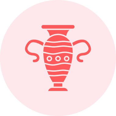 Vazo. Web simgesi basit illüstrasyon