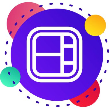 Beyaz arkaplanda izole edilmiş renk çizgisi dikiş ipliği. İplik makarası. İplik kutusu. Kademeli rastgele dinamik şekiller. Vektör İllüstrasyonu.