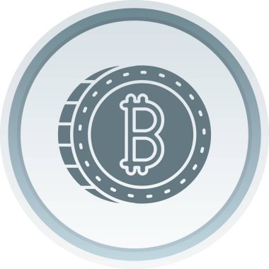 Eğilim biçimi izole edilmiş arkaplanda bitcoin simgesi
