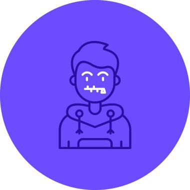 Cadılar Bayramı vektör simgesi modern basit tasarım, vektör illüstrasyonu